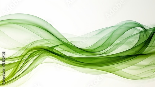 Abstract green and black waves design background, modern digital art concept for creative projects