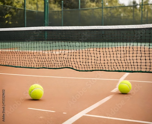 tennis ball on the court © MSK