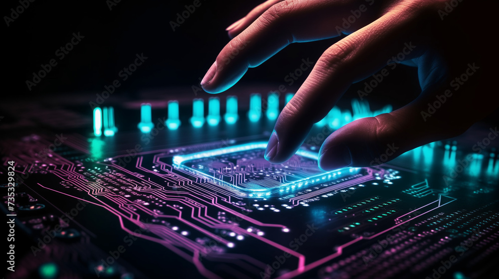 Finger Touching Processor Generative AI