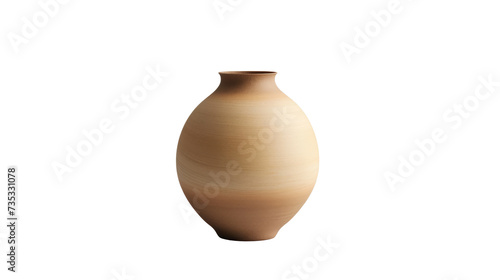 Ceramic vase, Antique ceramic jar, Clay ceramic bowl, isolated on transparent background