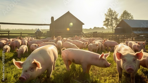 livestock pigs farm photo