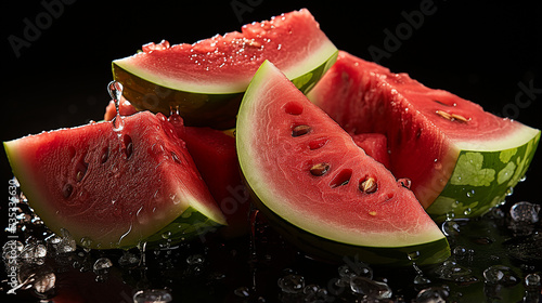 3d rendered photo of watermelon made with generative AI