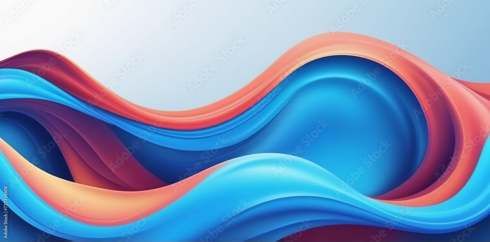 Fototapeta premium abstract colorful wave
