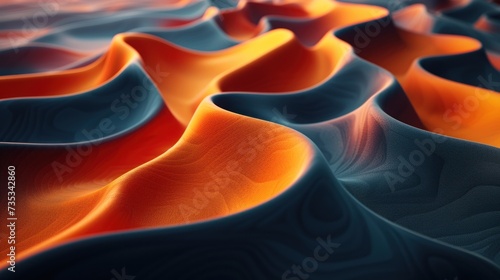 Undulating Abstract Topography