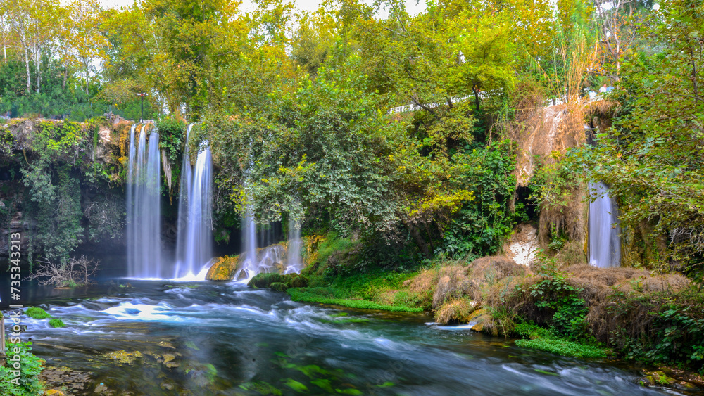 Fototapeta premium Spectacular nature view of Antalya Düden waterfall