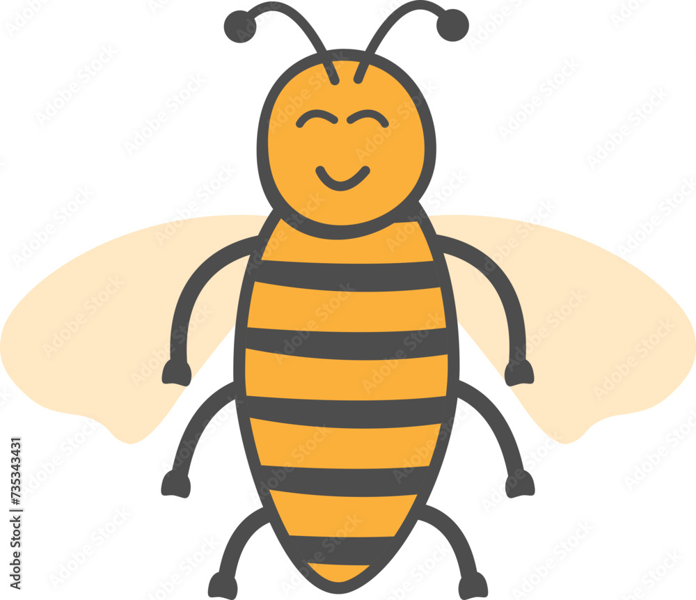 Cute Bee insect Expression Cute Bee insect Expression