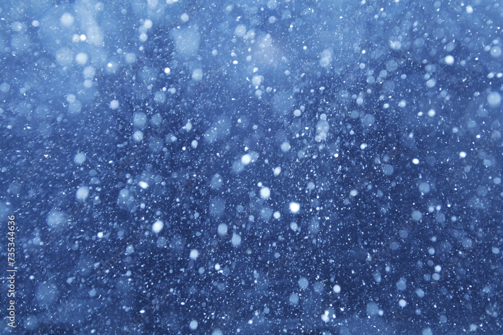 Bokeh Snow