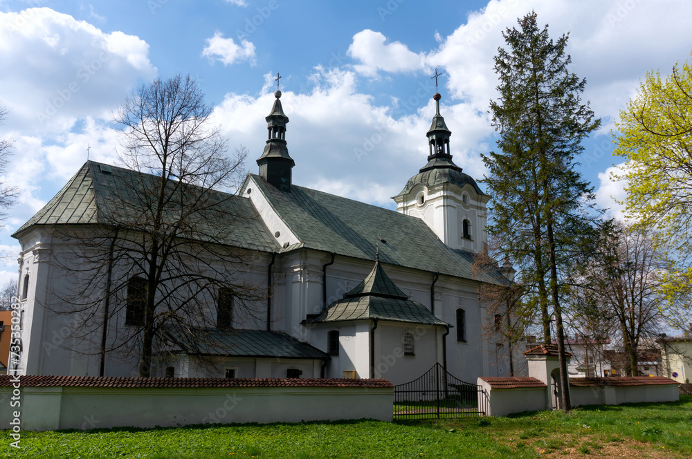 Saint Matthew Church (kościół Świętego Macieja Apostoła), side view. Siewierz, Poland. Saint Matthew Church (kościół Świętego Macieja Apostoła), side view. Siewierz, Poland.