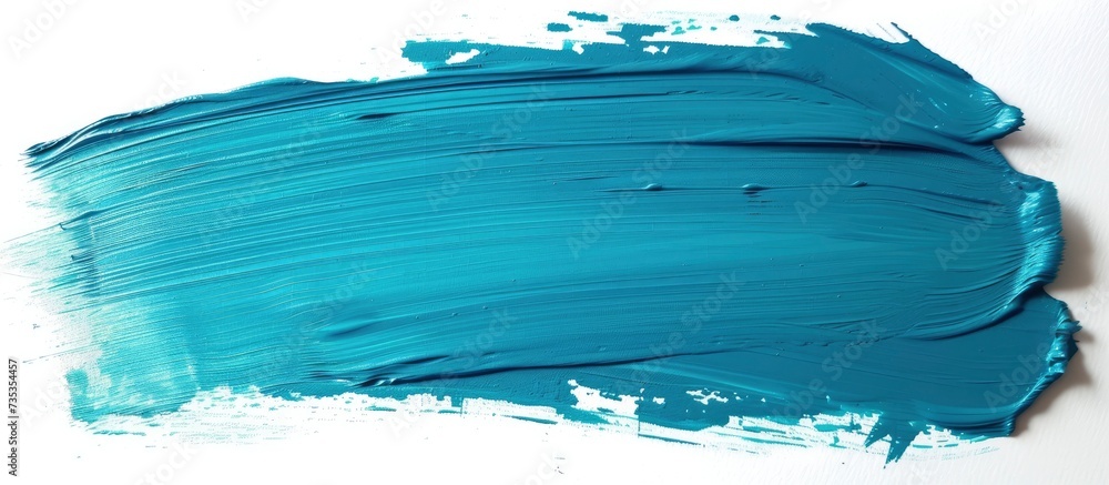 Cyan Rush Bold Brush Strokes of Acrylic Paint Creating Dynamic Texture Cyan Rush Bold Brush Strokes of Acrylic Paint Creating Dynamic Texture