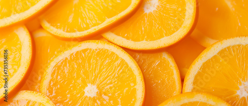 Fatias de fruta laranja fresca close-up como plano de fundo