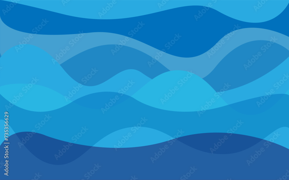 Blue wave background template design wallpaper Blue wave background template design wallpaper