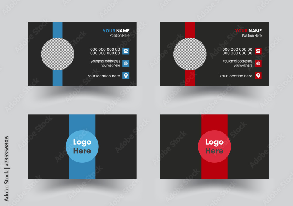 Business cards Modern business cards templates.Business card template ...
