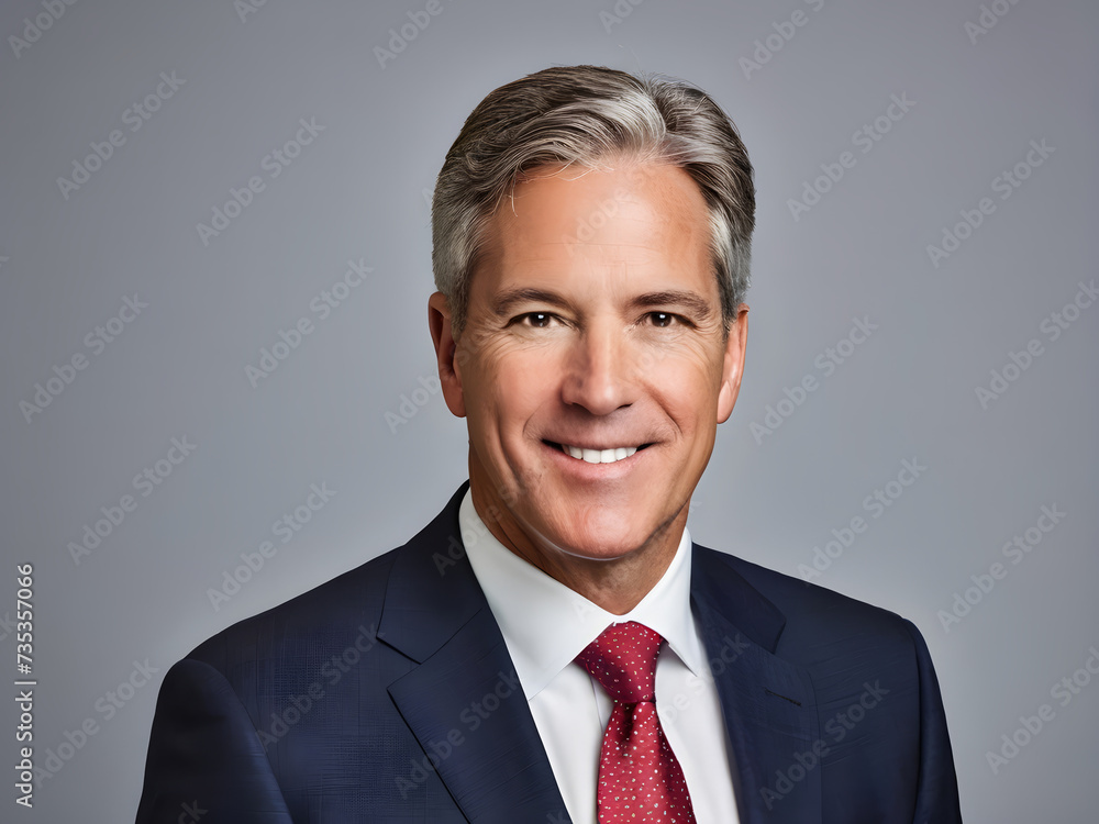 Portrait of a typical company leader, a successful trader and a successful businessman Portrait of a typical company leader, a successful trader and a successful businessman
