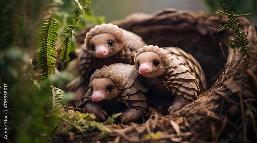 Adorable Pangolins Face Challenges on World Pangolin Day Stock Photo Adobe Stock