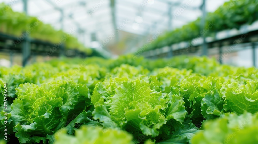 Abundant Lettuce Growth in Field Abundant Lettuce Growth in Field