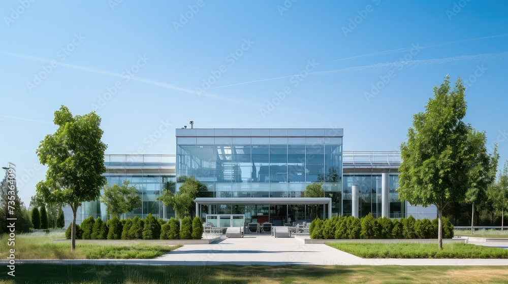 Obraz premium science laboratory building