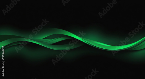 abstract green wave background