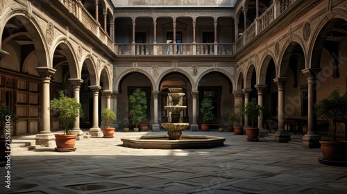 outdoor building courtyard © PikePicture