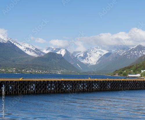 Andalsnes, a town in Rauma Municipality in Møre og Romsdal county, Norway. photo