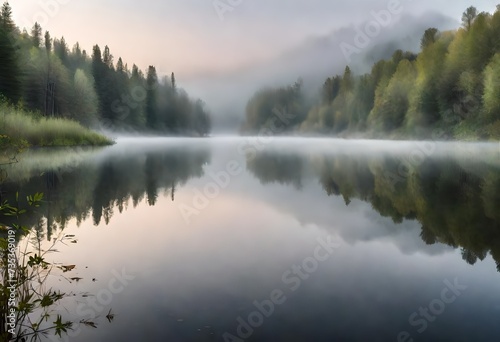fog over the lake © Sana