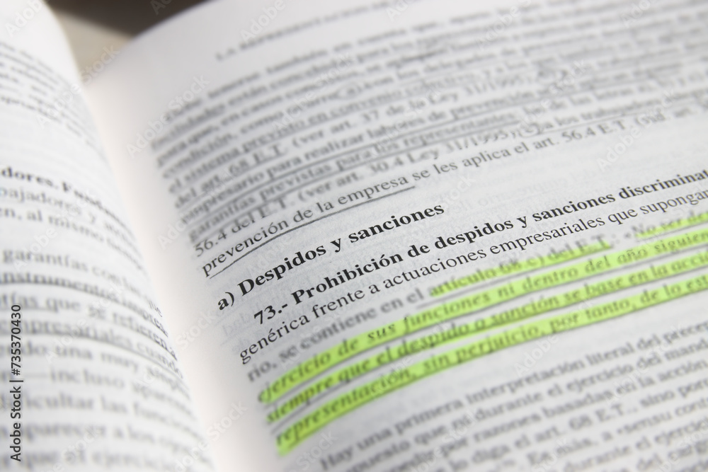 Text in Spanish about layoffs, sanctions and labor laws on layoffs Text in Spanish about layoffs, sanctions and labor laws on layoffs