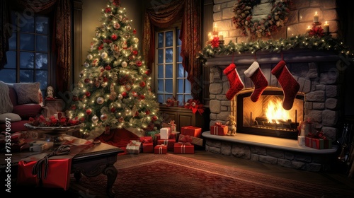santa stocking holiday