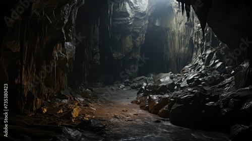 darkness horror cave photo