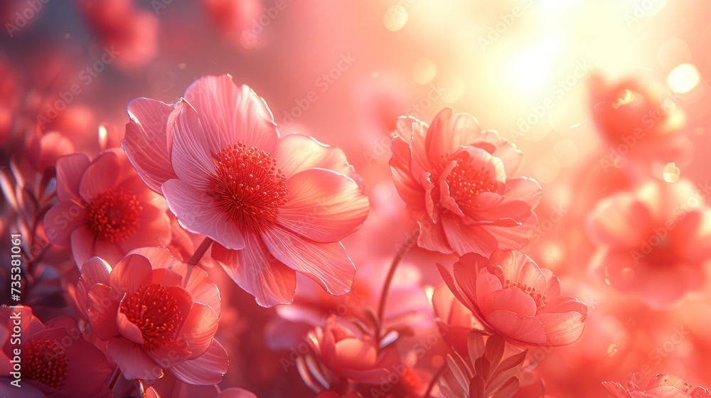 a close up of a bunch of flowers with a bright light in the background and a blurry image in the foreground. a close up of a bunch of flowers with a bright light in the background and a blurry image in the foreground.