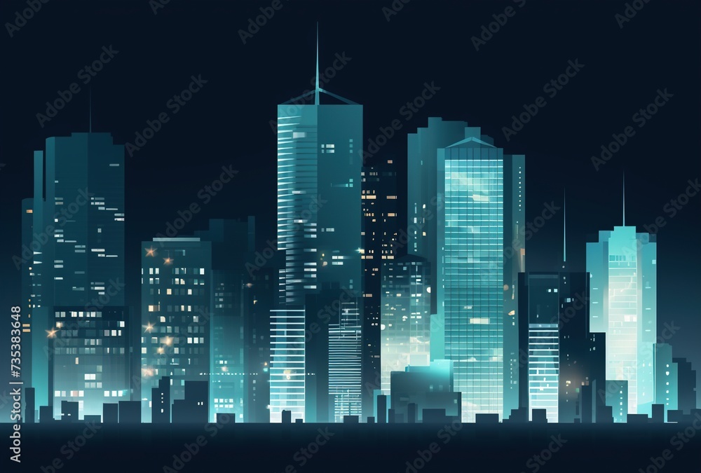 abstract urban night landscape abstract urban night landscape