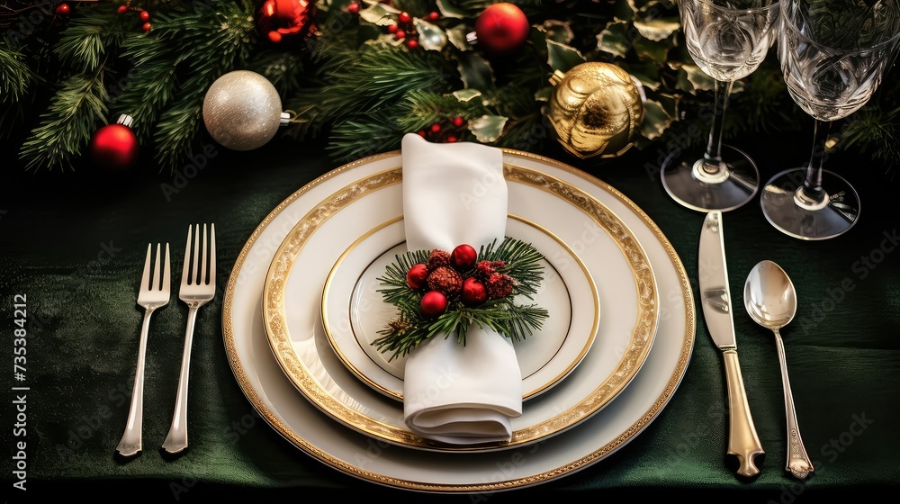 resort holiday place setting resort holiday place setting