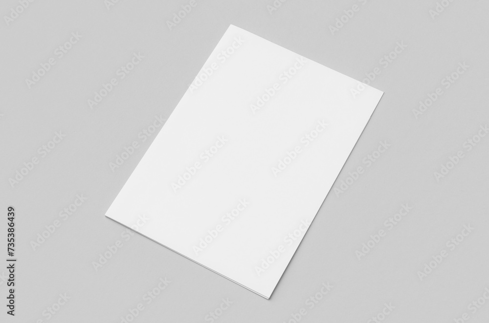 White paper file folder mockup., cover. White paper file folder mockup., cover.