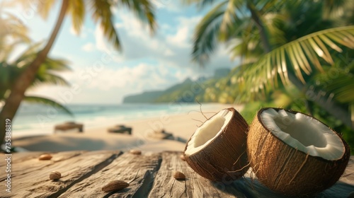 Tropical Serenity with Coconuts