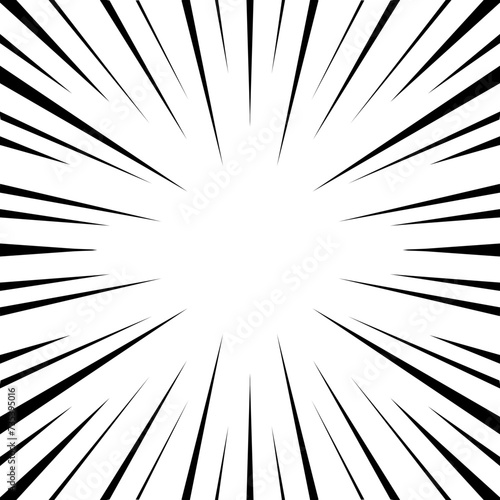 Manga speed frame, radial line