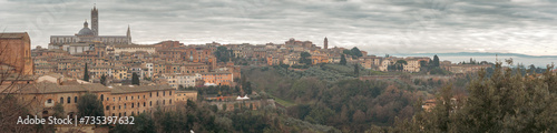 Cityscape of Siena, Italy