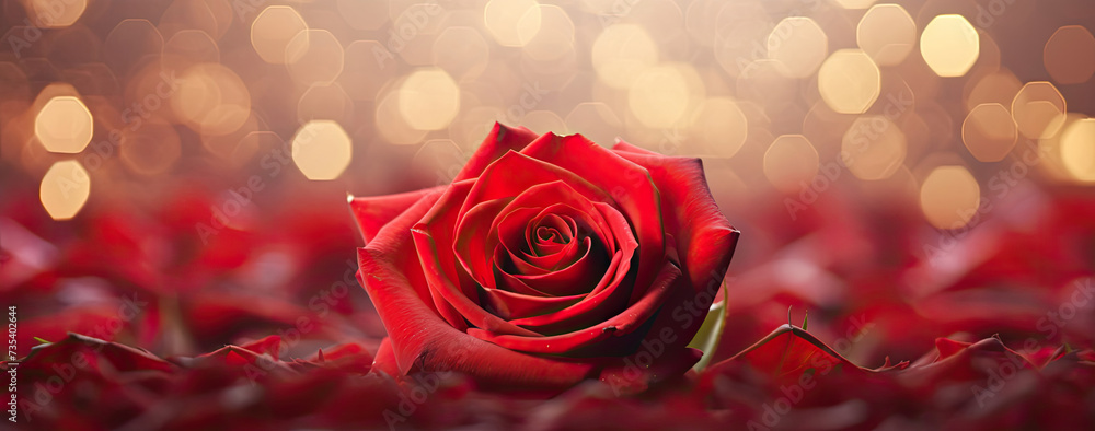 Close-up of a Single Red Rose Close-up of a Single Red Rose