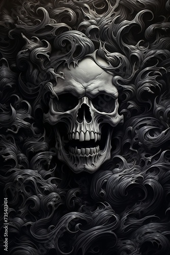 Bleached skull, desolate, timeless echo © Franz Rainer