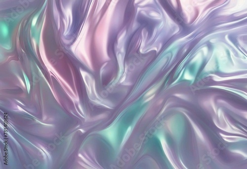 Abstract Holographic Swirl Pattern