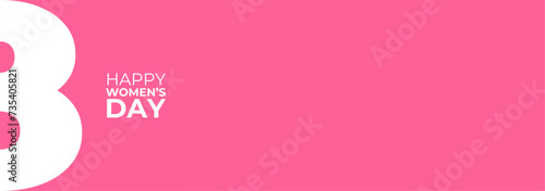 Happy Women's Day. International Women's day background. Vector illustration. Place for text. Figure eight for greeting card or brochure template. Vector illustration. International wome'ns day design