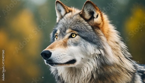 gray wolf portrait hd 8k wallpaper stock photographic image