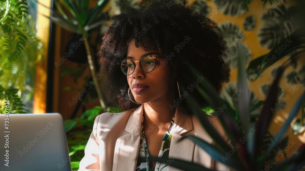 Young beautiful woman in bright outfit enjoying the music at home Young beautiful woman in bright outfit enjoying the music at home