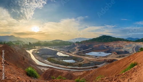 work site panorama picture at akara mining resources the largest gold mining in southeast asia