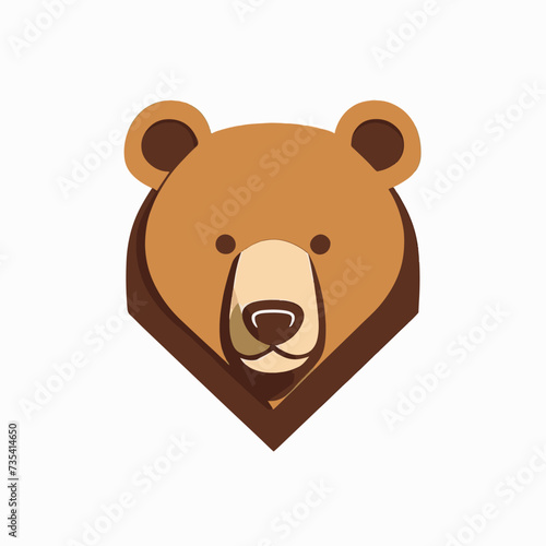 Bear logo on a white background  