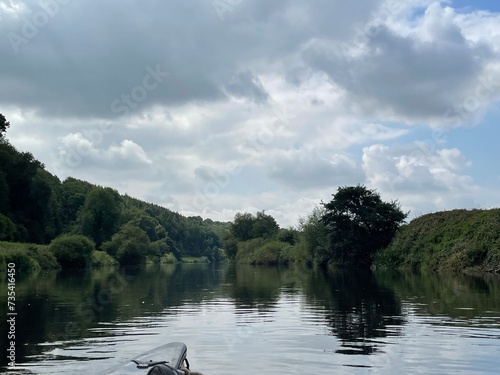 Canoeing on the river