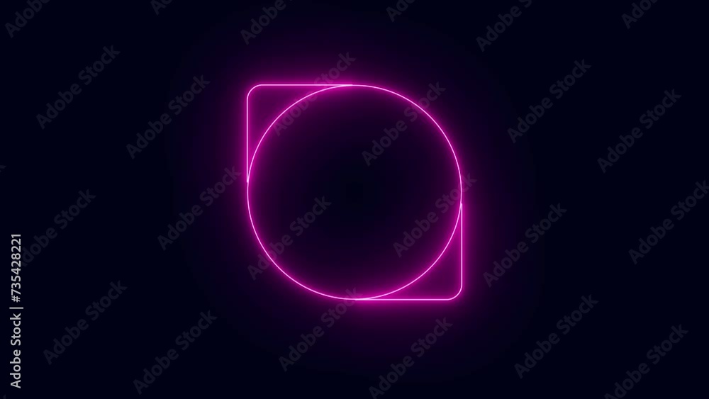 Abstract Neon looped frame on a transparent background. Luminous banner animation. Neon looped frame. Abstract background with neon frame pattern LED. 4K video animation on a transparent background. Abstract Neon looped frame on a transparent background. Luminous banner animation. Neon looped frame. Abstract background with neon frame pattern LED. 4K video animation on a transparent background.