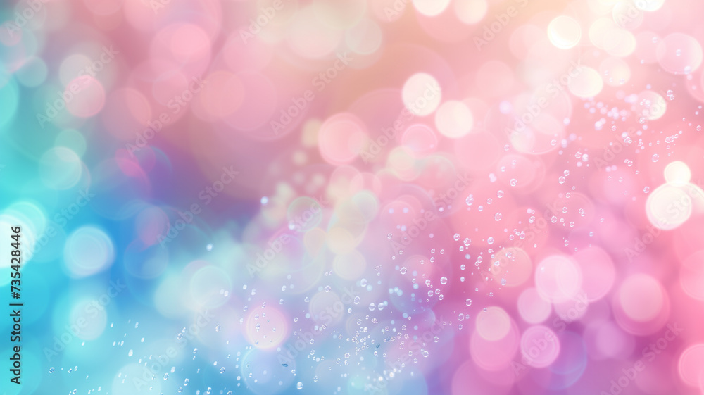 Obraz premium Soft Pastel Bouquet: Dreamy Blur Background: palette 2