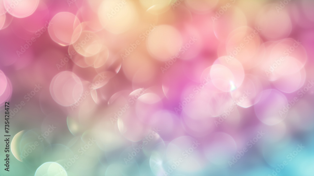 Soft Pastel Bouquet: Dreamy Blur Background: palette 4