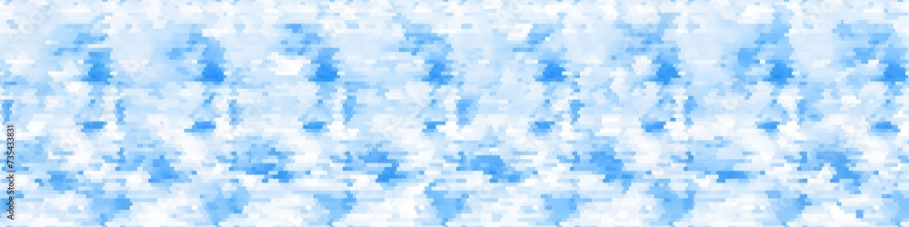 Seamless pattern. Sky clouds. Technical abstract background pixel art ...