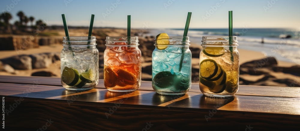 Exotic summer drinks