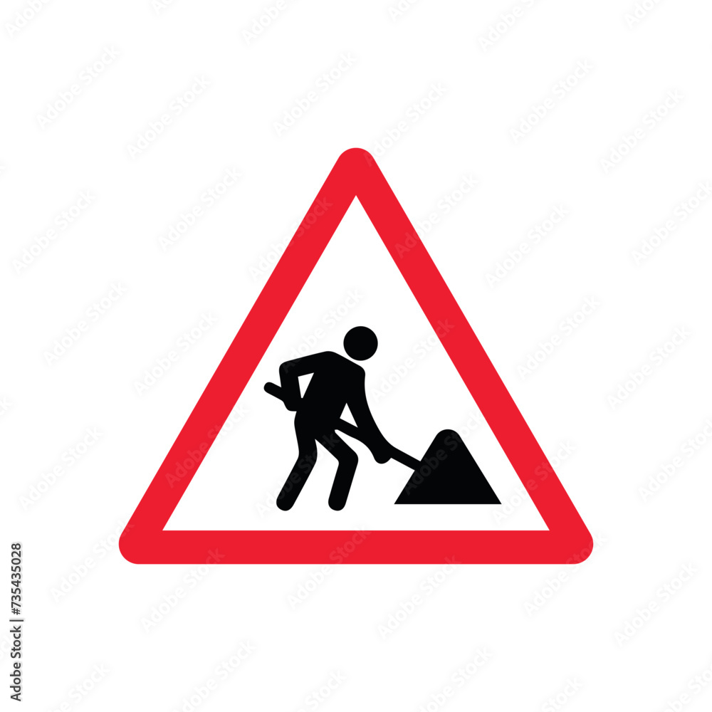 Road Construction Ahead Traffic Sign Road Construction Ahead Traffic Sign