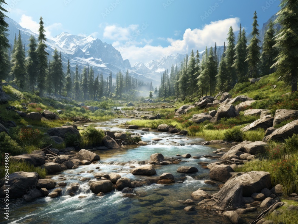 Mesmerizing landscape backdrop Mesmerizing landscape backdrop